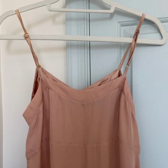 Women’s Satin Slip Dress in Blush Pink - Picture 7 of 16